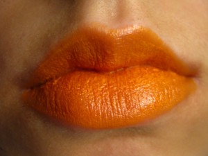 light orange lipstick